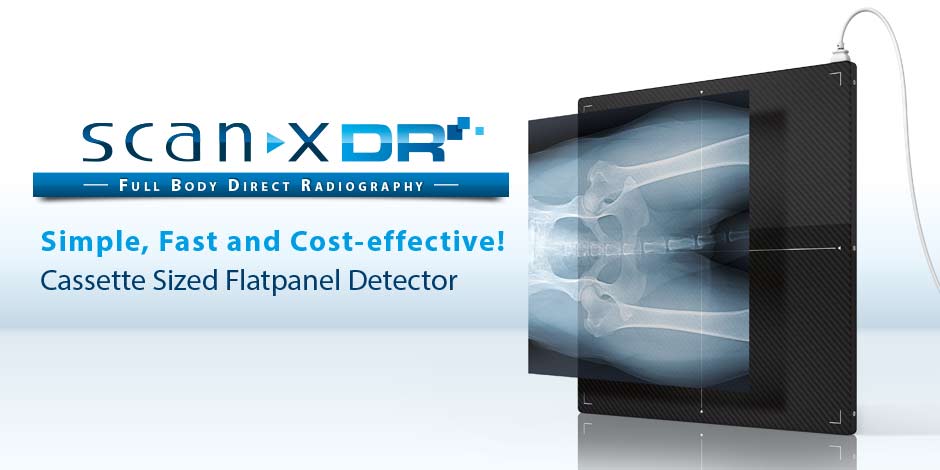 ScanX DR Flatpanel - Full Body Direct Radiography - Simple, Fast and Cost-effective! - Cassette Sized Flatpanel Detector 